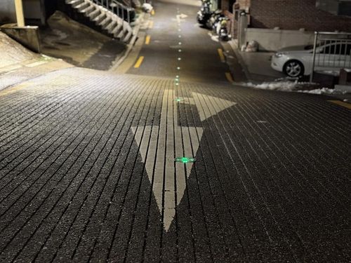 양천구가 안전 취약구역에 설치한 도로 표지병