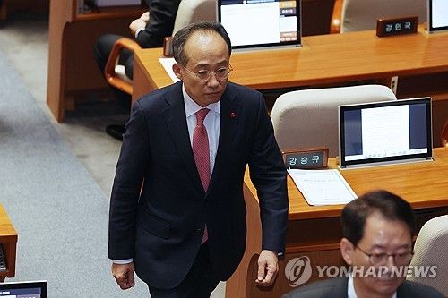 퇴장하는 추경호