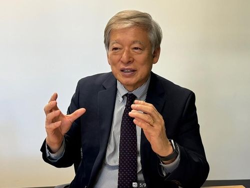 염재호 국가 AI 부위원장 인터뷰 모습