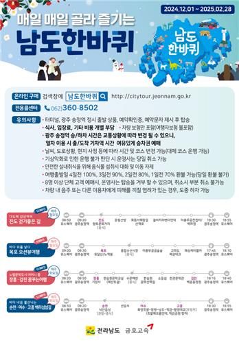 남도 한바퀴 안내문