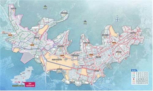 하단분구 분류식 하수관로 민자사업 위치도