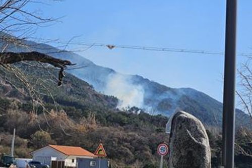 구례 마산면 지리산 국립공원 인근 산자락 화재