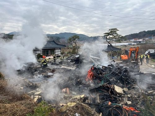 불난 서산 주택창고