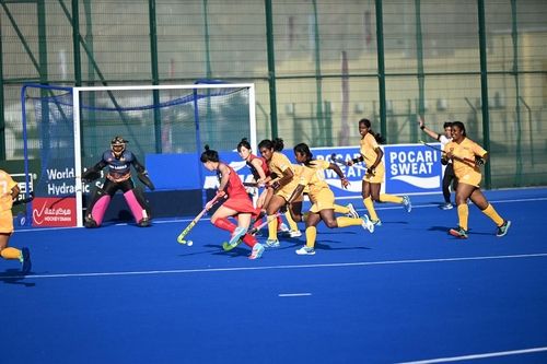 한국과 스리랑카의 경기 모습. 