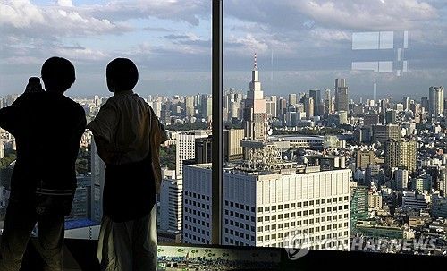 일본 도쿄 시내 풍경