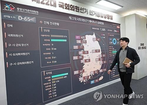 지난 5일 중앙선관위 선거종합상황실