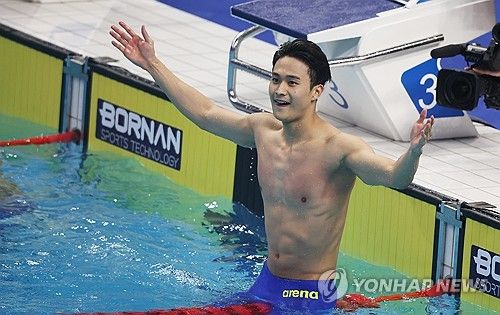 백인철 50m 접영 금메달