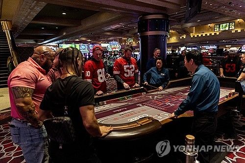 '도박 천국' 라스베이거스에서 카지노 방문한 풋볼 팬