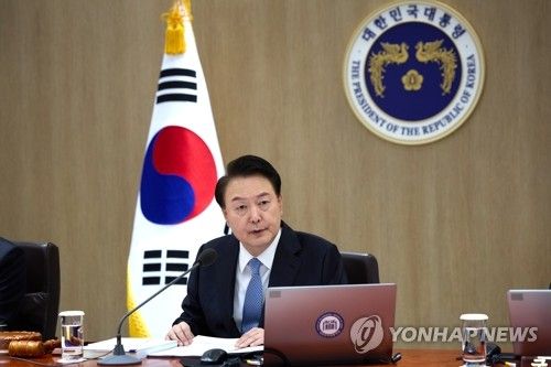 국무회의 발언하는 윤석열 대통령