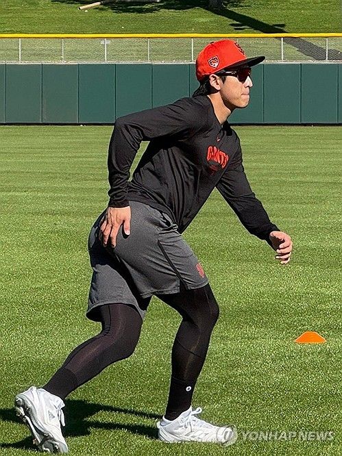 SF 스프링캠프서 훈련하는 이정후