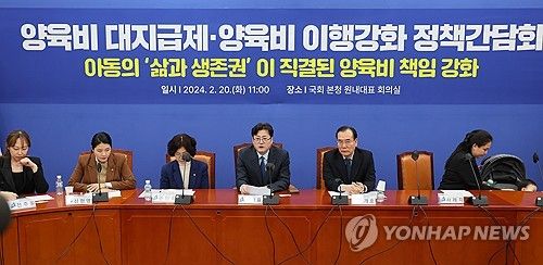 민주당 양육비 대지급제·양육비 이행강화 정책간담회