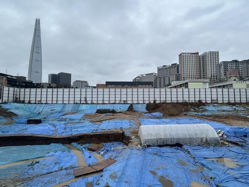 '백제 우물'이 발견된 현장 