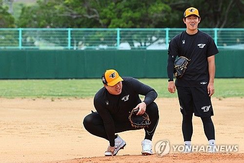 류현진 '밟혔어'