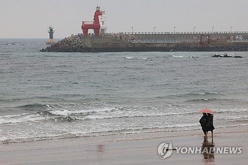 이호해수욕장 우중 산책