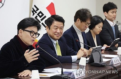 발언하는 한동훈 비대위원장