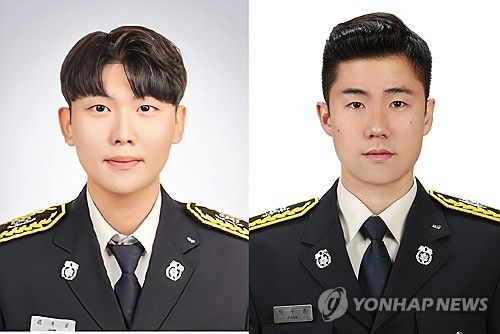 순직한 故 김수광·박수훈 소방관