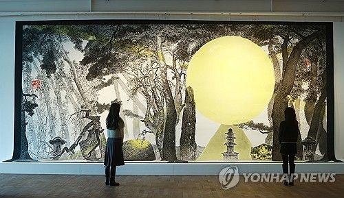 박대성 화백의 해외 순회 기념전 '소산비경'
