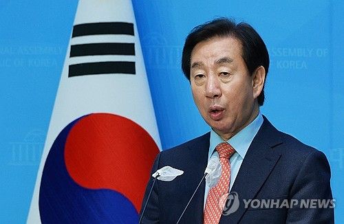 총선 공천 부적격 결정에 대한 입장 밝히는 김성태 전 원내대표