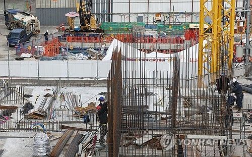 한 건설 공사 현장 