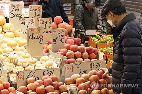 '손대기 무서운 사과 가격'