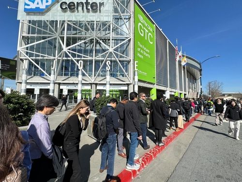 GTC 2024에 길게 늘어선 줄