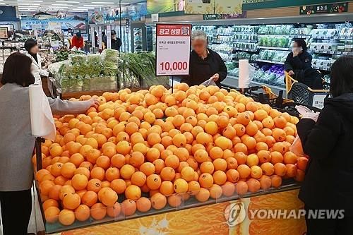 금값 국산 과일에 수입과일 인기