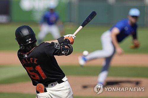 이정후의 힘찬 타격