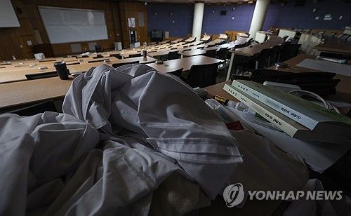 '아무도 없다'…조용한 의대 강의실