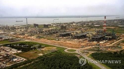 대우건설이 수주한 나이지리아 LNG 플랜트 건설 사업 조감도