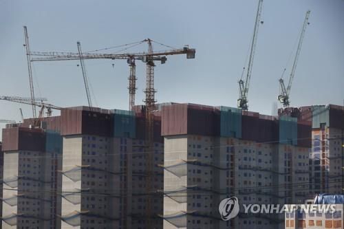 서울시내 아파트 재건축 현장 모습