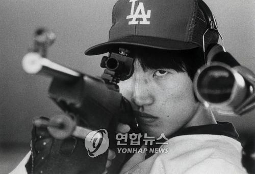 1988 서울 올림픽을 앞두고 국내 대회에 출전한 이은철