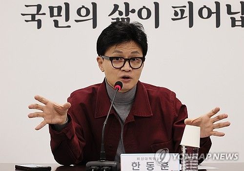 발언하는 한동훈 비대위원장