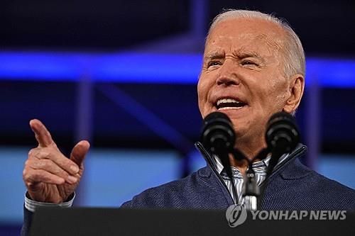 필라델피아서 유세 중인 바이든 대통령