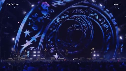 에이티즈의 미국 코첼라 페스티벌 무대
