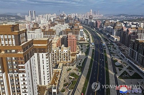 북한 화성지구 2단계 전경