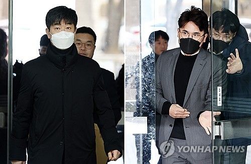 영장심사 출석하는 KIA 김종국·장정석