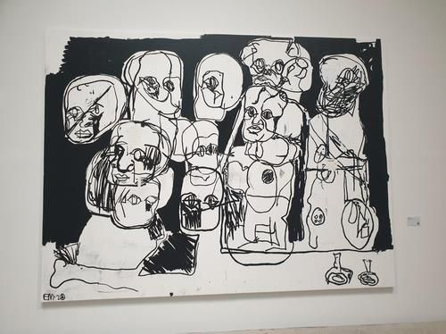 서울 마곡동 스페이스K에서 열리고 있는 에디 마티네즈 개인전에 전시된 작품[연합뉴스 자료사진]