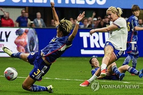 미국과 일본 여자축구 대표팀 경기