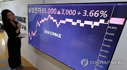 반도체주 연일 강세에 52주 신고가 경신한 삼성전자