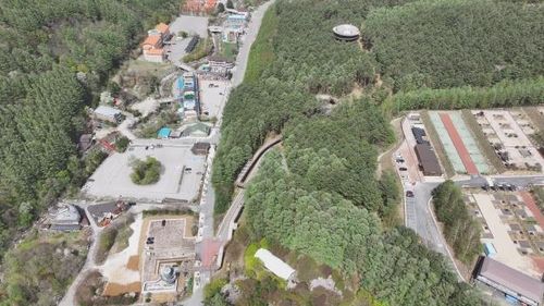 태백산국립공원 하늘전망대 드론 사진