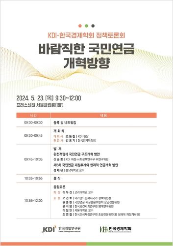 KDI-한국경제학회 정책토론회