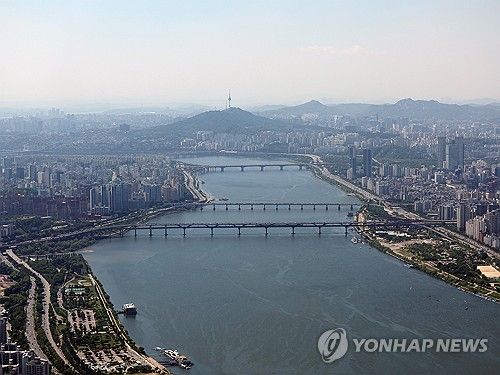 황사 사라진 맑은 서울