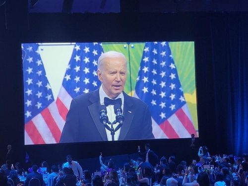 아시아계 유권자 행사서 연설하는 바이든