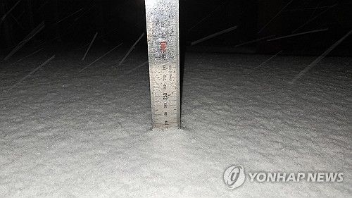 폭설 내린 설악산