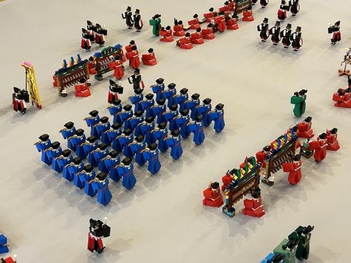 레고로 완성한 '오향친제반차도' 