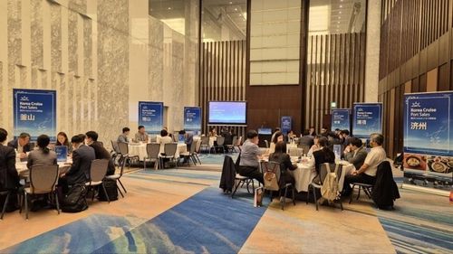 지난 16일 일본 도쿄에서 열린 크루즈 포트세일즈 현장