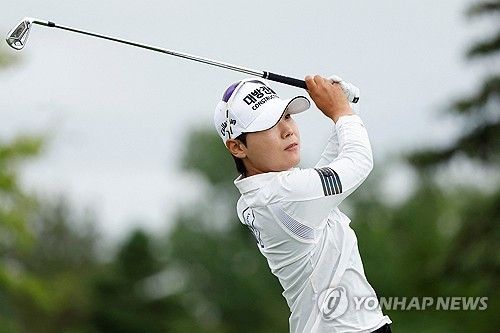 이소미의 2라운드 경기 모습