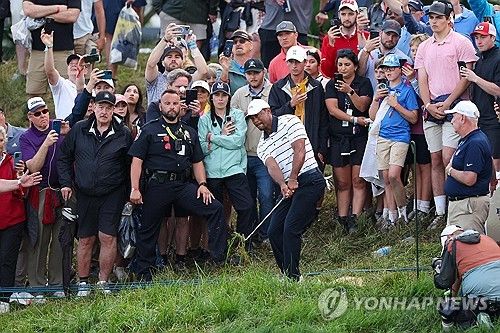 타이거 우즈의 경기 모습