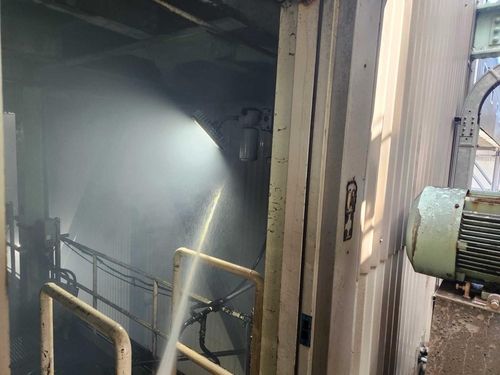 삼척 화력발전소 화재 현장