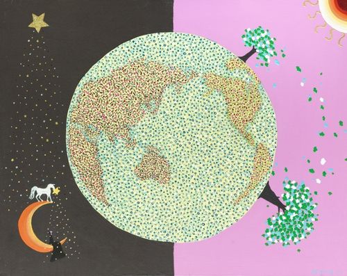 세상 밖으로 나와 우주를 여행하는 어린왕자